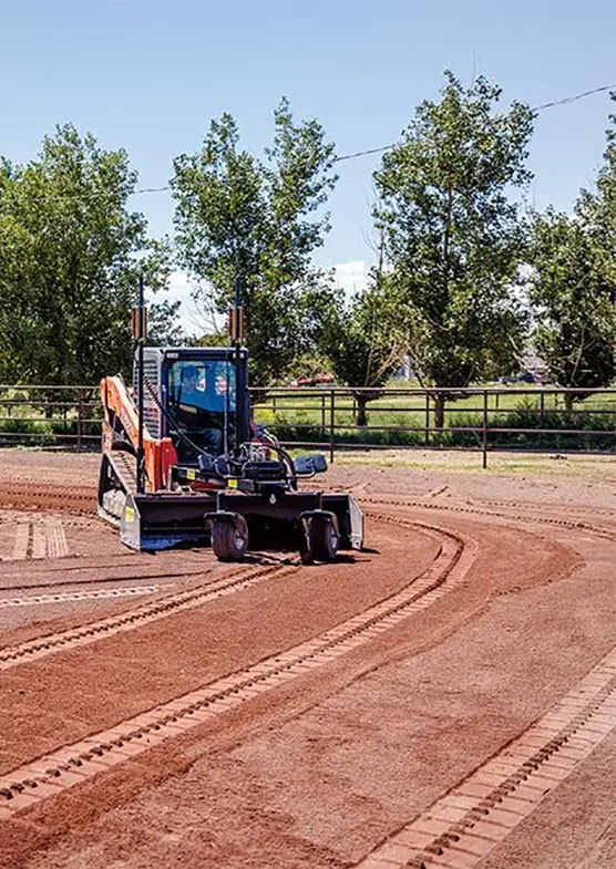 Skid Steer using 2D-MC Machine Control