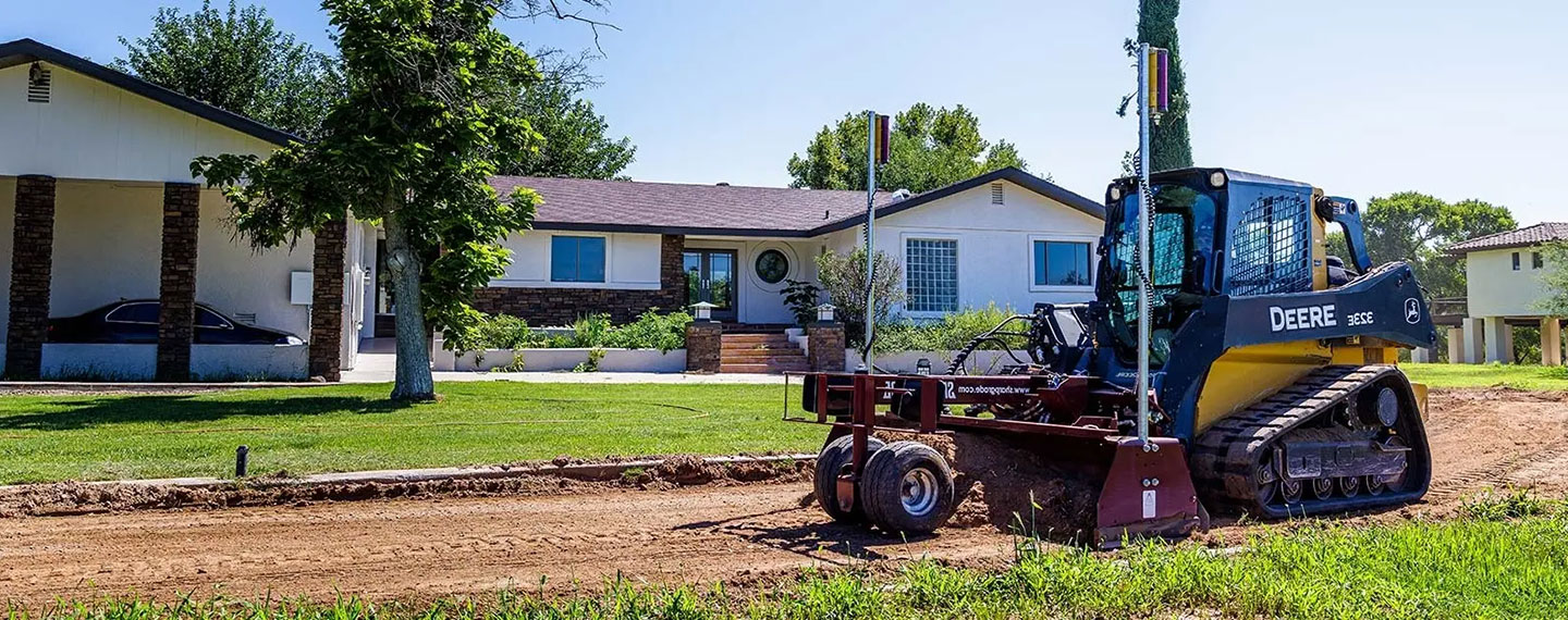 Skid Steer using 2D-MC Machine Control