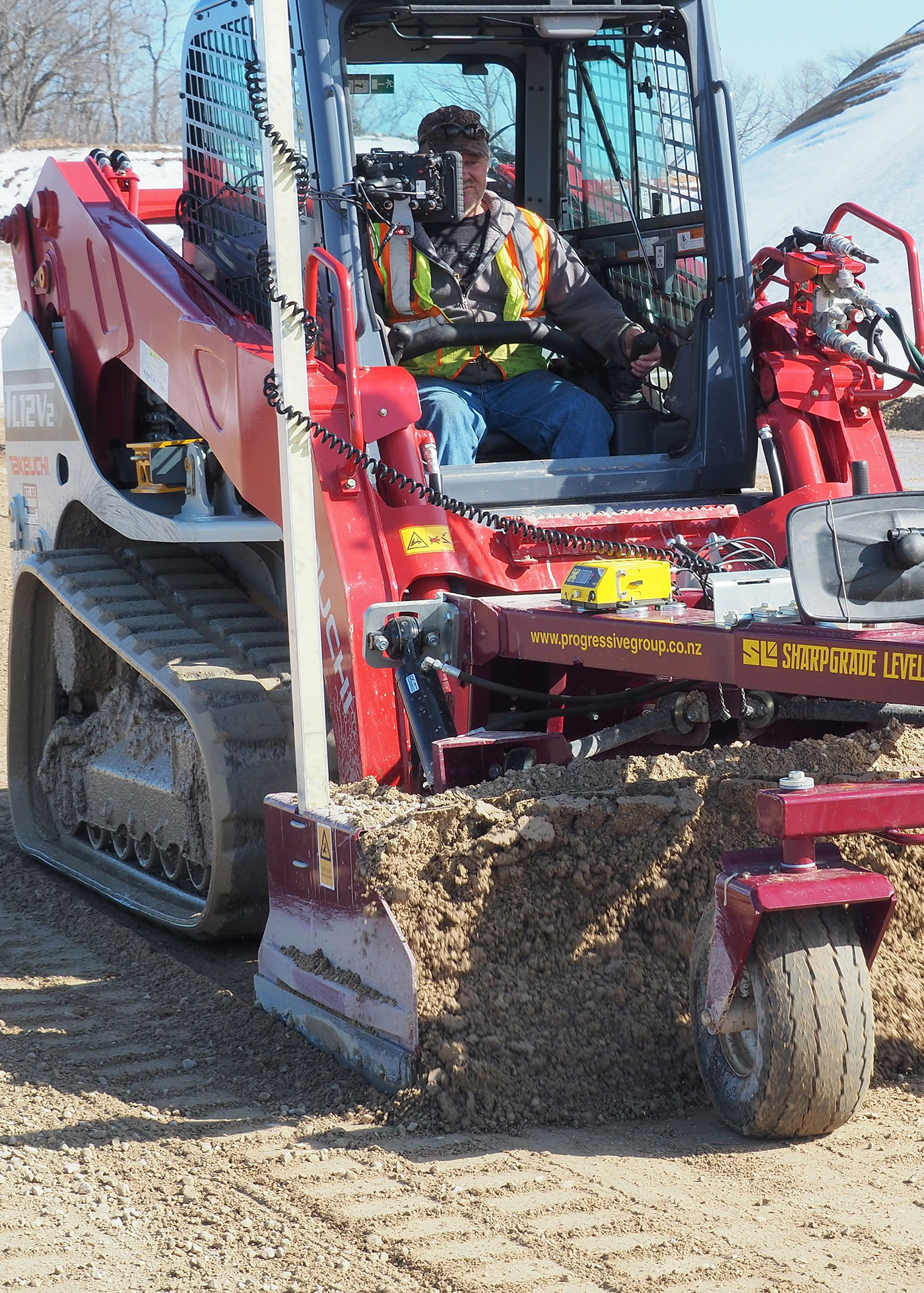 Takeuchi TL12 using SharpGrade