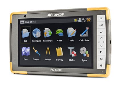 Topcon FC-6000 Data Collector with Magnet Field or Pocket 3D Software