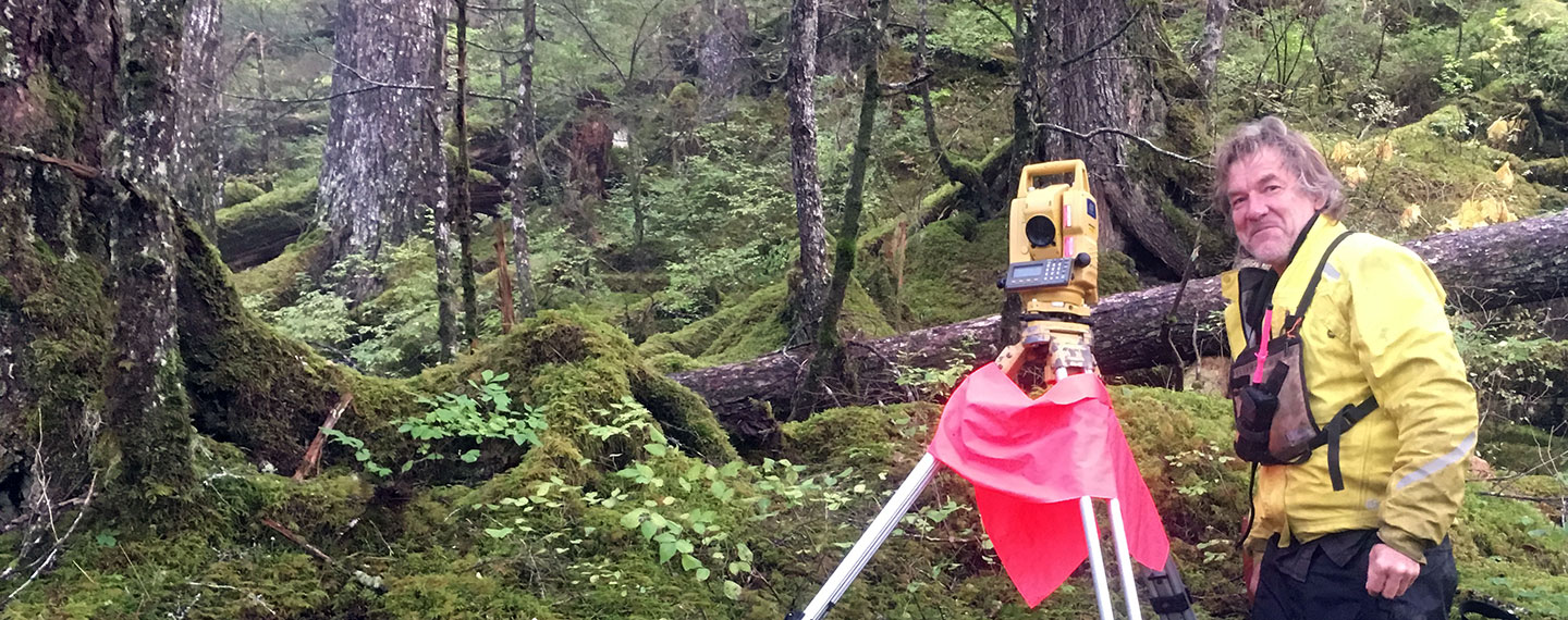 GPS Alaska employee out in the field