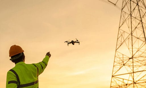 GPS Alaska drone in flight