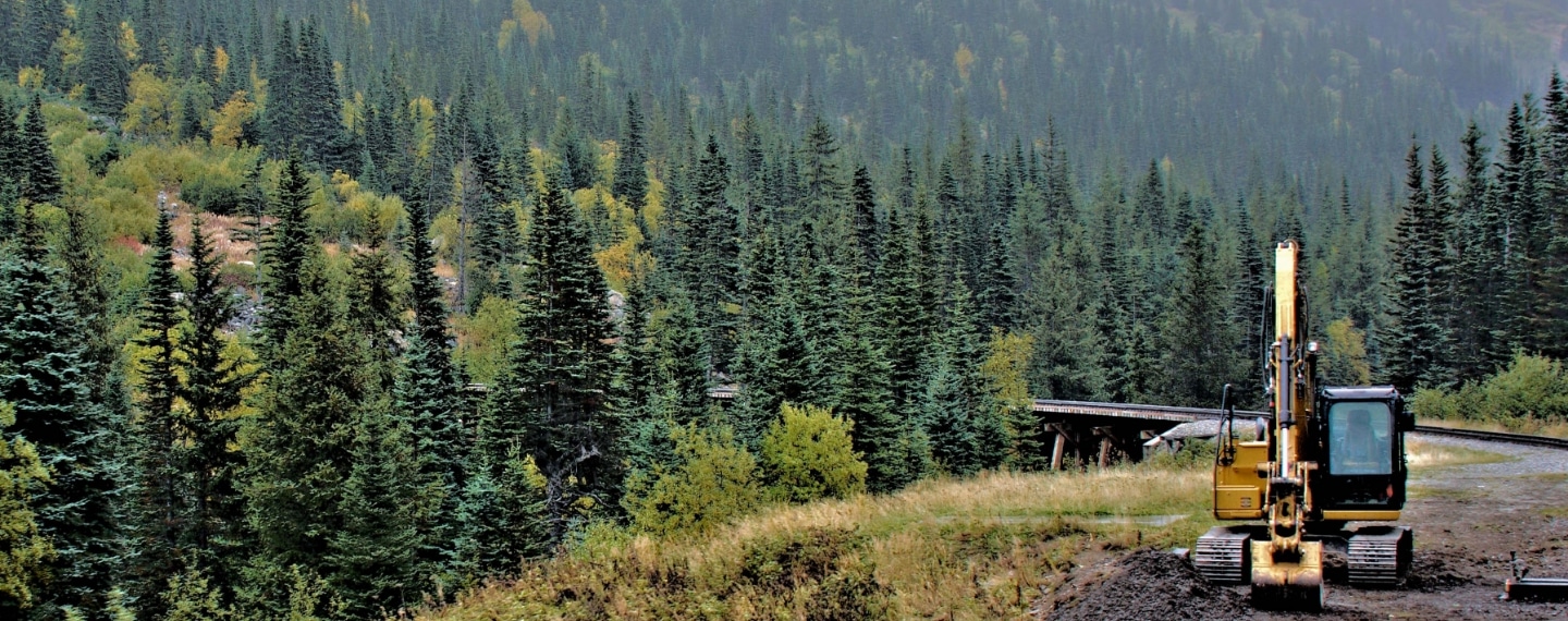 GPS Alaska equipment at work in the Alaska wilderness