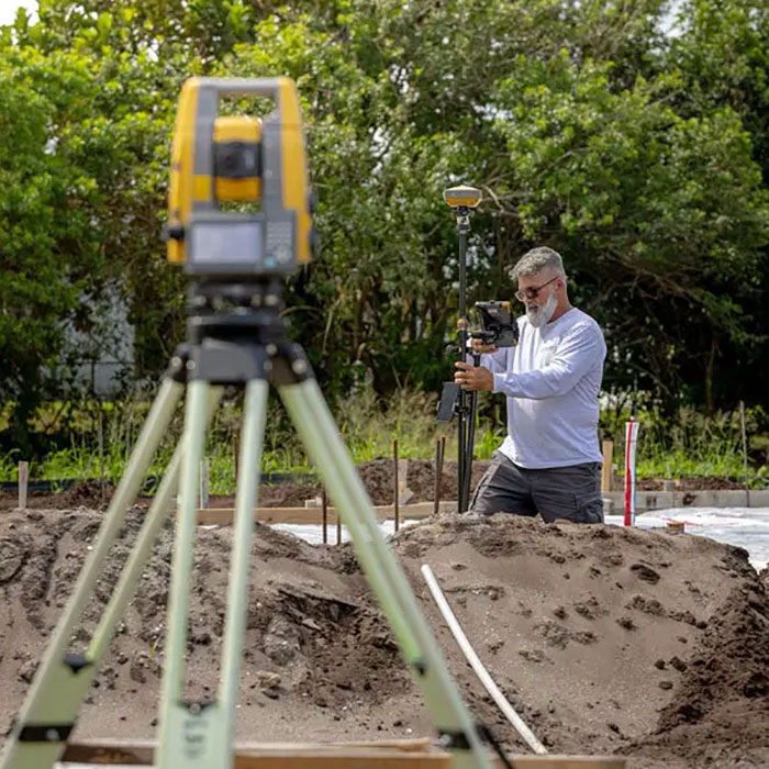 GT Series Robotic Total Station in use