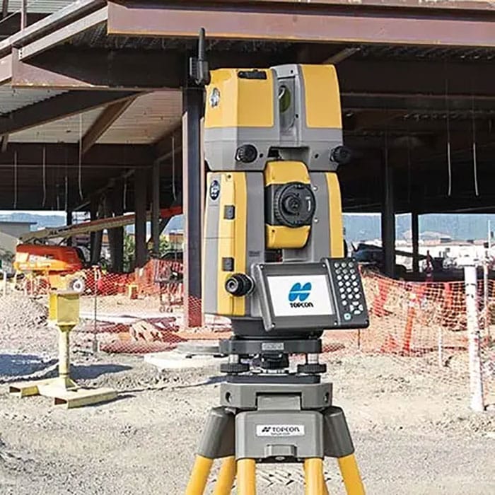 GT Series Robotic Total Station at use on construction site