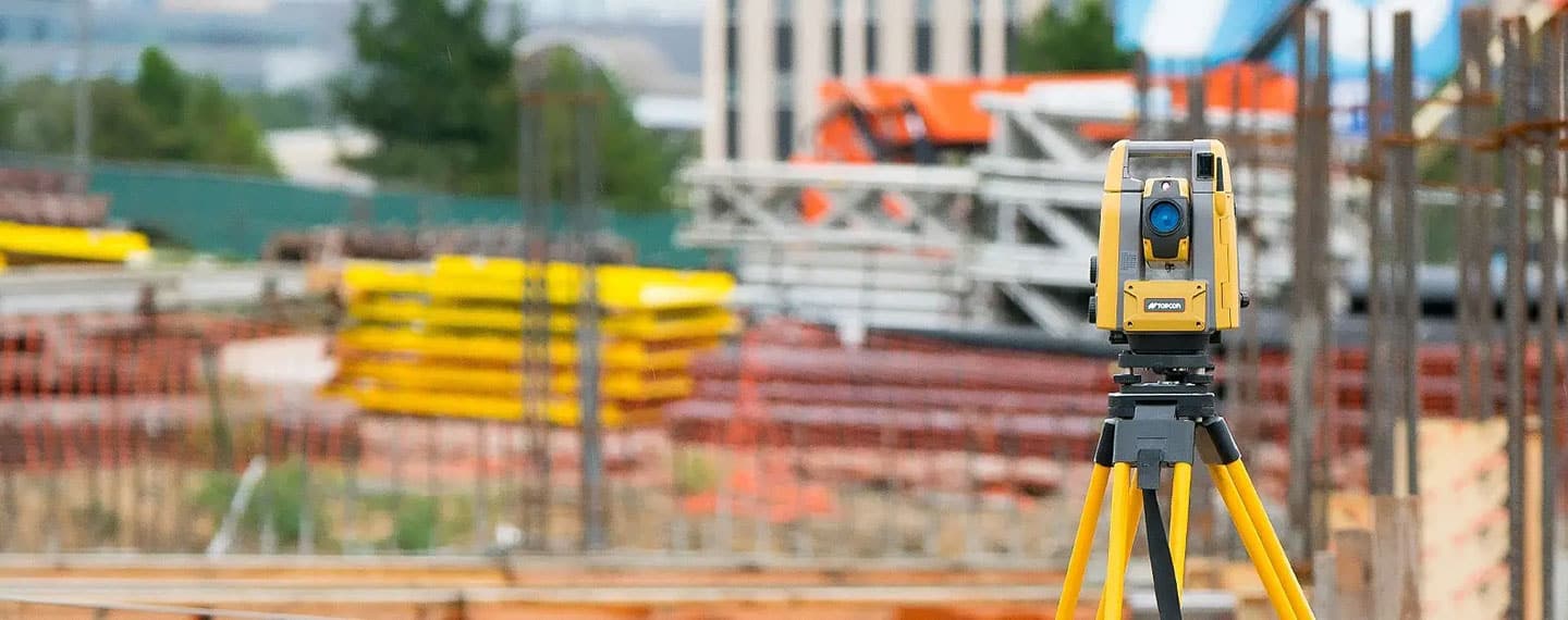 GT Series Robotic Total Station on a construction site