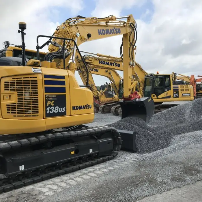 Excavators at work with help from the SRL-35 UHF Radio Modem